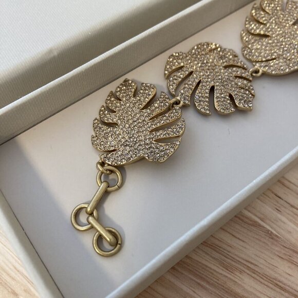(SOLD) India Hicks Palm Leaf Bracelet, Gold NIB Retired Item HTF - Picture 5 of 6